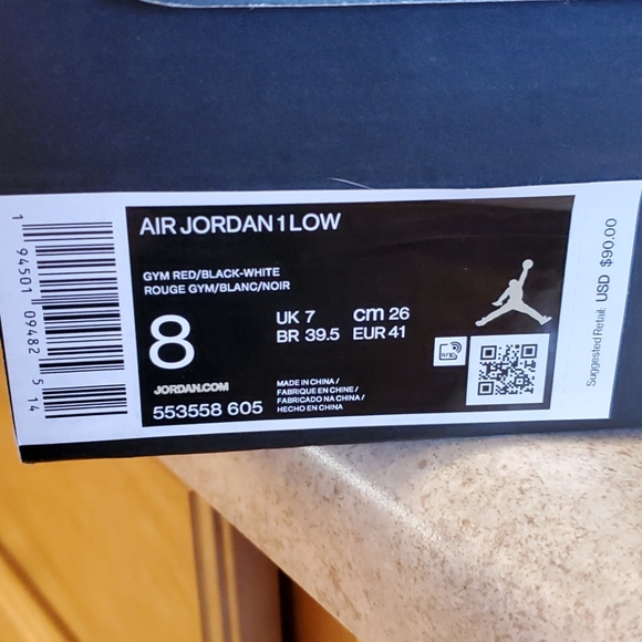 Jordan 1 Low Gym Red - Picture 3 of 3